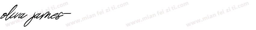 oliva james字体转换